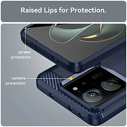 Avis Htdmobiles Coque pour Xiaomi 13T / 13T Pro 5G - housse etui silicone gel carbone + film ecran - BLEU FONCE