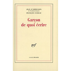 Garçon, de quoi écrire - Occasion