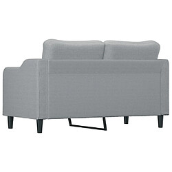 Maison Chic Canapé à 2 places,Sofa de Salon,Canapé droit Gris clair 140 cm Tissu -GKD607861 pas cher