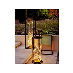 Avis JARDIéco Lanterne solaire lumineuse en métal 20 x 20 x 49 cm - Jardideco