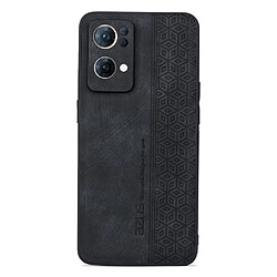 Coque en TPU + PU AZNS anti-chute pour votre Oppo Reno7 Pro 5G - noir