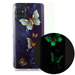 Coque en TPU noctilucent flexible papillon pour votre Samsung Galaxy A51 SM-A515