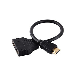 YOSOO Câble répartiteur HDMI mâle vers double HDMI femelle Câble adaptateur séparateur 1080P HDMI mâle vers double HDMI