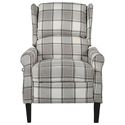 Maison Chic Fauteuil de massage inclinable,Fauteuil luxe de relaxation Gris Tissu -MN37873