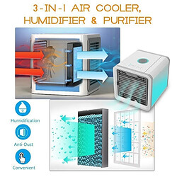 Wewoo Arctic Air-1 Refroidisseur d'évaporation écoénergétique portable / Mini-climatiseur Purificateur de ventilateur / d'air USB avec 3 modes de vitesse, éclairage LED intégré pas cher