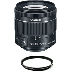 CANON EF-S 18-55mm F4-5.6 IS STM Black (White Box) + HOYA 58mm PRO 1D Protector