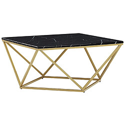 Beliani Table basse MDF Noir MALIBU