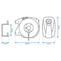 ProPlus Enrouleur automatique 15 m 580786 pas cher