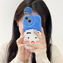 GUPBOO Étui pour iPhone11ProMax Funny Graffiti Levant Les Sourcils Expression Funny Phone Case Couple