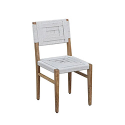 BOIS & CHIFFONS Chaise en acacia et manguier naturel Goa