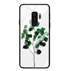 Wewoo Coque Fine Pour Galaxy S9 Plus Couverture de téléphone portable Verre Peint Étui souple TPU Edge Couverture de protection Arbre