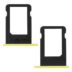 Avizar Tiroir support carte Nano Sim Jaune - Apple iPhone 5C