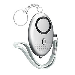 Avis Safe Sound Personal Alarm 130DB Security Alarm Keychain For Women Silver