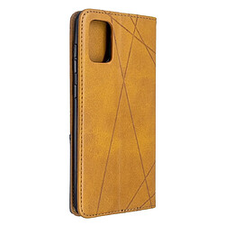 Avis Wewoo Housse Coque Pour Galaxy A71 Rhombus Texture en cuir magnétique à rabat horizontal avec support et fentes cartes jaune