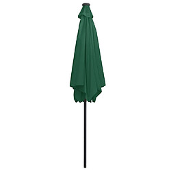 Acheter vidaXL Parasol de jardin avec lumières LED et mât en aluminium vert