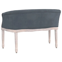 Acheter vidaXL Banc Gris foncé 98x56x69 cm Velours