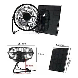 Avis Ventilateur Portatif de Ventilateur Externe de panneau solaire de 5W 5V 4inch Pour le Voyage Extérieur