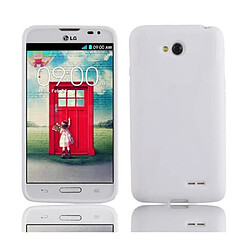 Cadorabo Coque LG L70 (1. SIM) Etui en Blanc