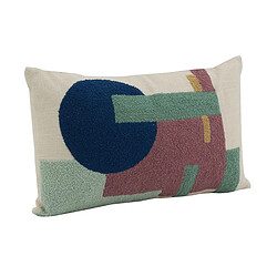 Aubry Gaspard Coussin en coton rectangulaire.