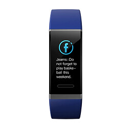 Wewoo Bracelet connecté Smartwatch Fitness Tracker Smartband écran OLED 0.96 pouce, IP67 Étanche, Mode Sports de soutien / Pression artérielle / Moniteur de sommeil / de fréquence cardiaque / Prise de vue à distance Bleu