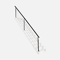 Kordo UNIVERSO - Kit garde-corps pour escalier 4m en acier noir