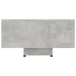 Acheter ComfortXL Table Basse Gris Béton 85x55x31 Cm Aggloméré