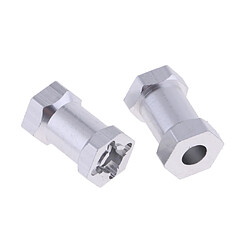 Acheter L'hex de roue de 12mm combinent le coupleur plus long pour 1/10 RC Axial SCX10 Crawler Silver