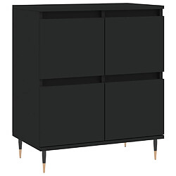 Acheter vidaXL Buffets 3 pcs noir bois d'ingénierie