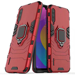 Wewoo Coque Rigide PC + TPU Housse de protection antichoc avec support d'anneau magnétique pour Xiaomi Mi CC9 / A3 Lite rouge