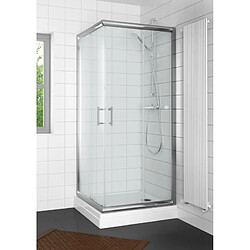 Receveur de douche carré RIHO DAVOS 261 100x100x4,5cm, avec pieds et tablier