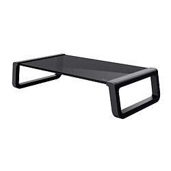 Trust Monta Noir Support écran - Verre trempé - Ergonomique - 50x20 cm surface - 10 kg max