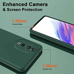 Acheter Htdmobiles Coque pour Huawei Honor 90 5G - housse etui silicone gel fine + verre trempe - VERT