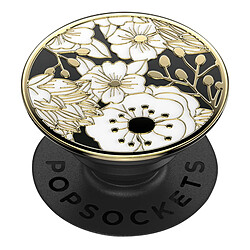 Popsockets PopGrip Enamel Wild Flowers Poignée Maintien Support Fixation adhésive Noir