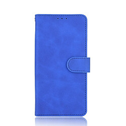 Etui en PU Toucher la peau avec support bleu pour votre Vivo Y72 5G/iQOO Z3 5G