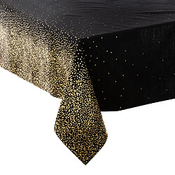 Feeric Lights And Christmas Nappe de Noël motifs Léopard - L. 140 x l. 360 cm - Noir et doré