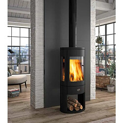 Poêle à bois fonte 7kw noir - 411106noir - GODIN