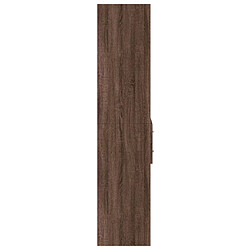 Acheter vidaXL Buffet haut chêne marron 70x42,5x185 cm bois d'ingénierie