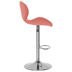 Acheter vidaXL Tabourets de bar lot de 2 rose velours