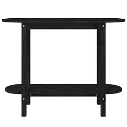 Acheter vidaXL Table console Noir 110x40x80 cm Bois massif de pin