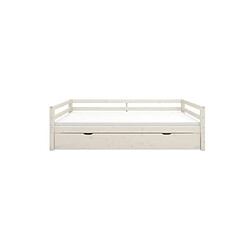 THUKA Lit gigogne Lit banquette et tiroir Actim 90x190 blanchi