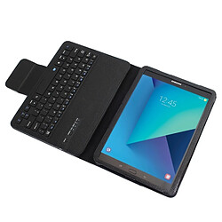 Wewoo Clavier QWERTY noir pour Samsung Galaxy Tab S3 9.7 / T820 2 en 1 détachable Bluetooth Litchi Texture étui en cuir avec support