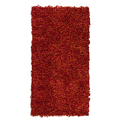 Thedecofactory SUPER SHAGGY - Tapis shaggy rouge terracotta 60x110