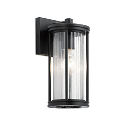 Elstead Lighting Applique murale extérieur Kichler Verre transparent,aluminium,acier Noir