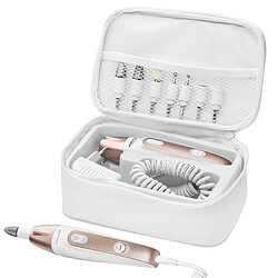 Set de manucure pédicure, moteur puissant 5000 tr min, 5 vitesses, 7 accessoires, , Blanc, Proficare, MPS 3004