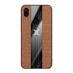 Wewoo Coque Souple Pour Xiaomi Redmi Note 7 XINLI étui de protection TPU antichoc Texture Brown