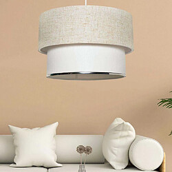 Hanah Home Suspension moderne beige en coton Naia.