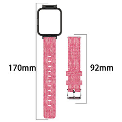 Bracelet en nylon toile respirante, rose pour votre Xiaomi Redmi Watch 2