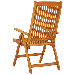 Maison Chic Lot de 2 Chaises de jardin,Fauteuil d'extérieur pliables Bois d'eucalyptus massif -MN36459 pas cher