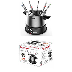 Techwood APPAREIL A FONDUE 8 PERSONNES INOX 1500W CAPACITE 1,4L anti-projections Thermostat réglable