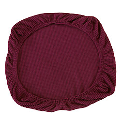 Couverture De Siège De Chaise De Salle à Manger De Mariage De Bout Droit De Spandex Universel Pourpre Foncé